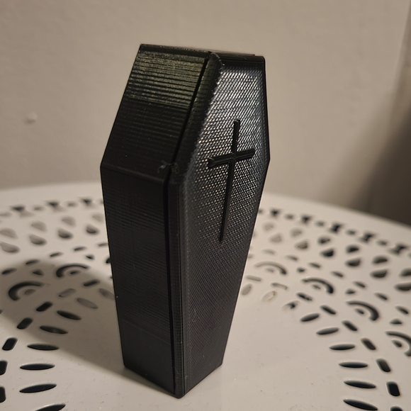 ⚰Mini Coffin Box- Small Jewlery/Trinket Box w/Lid- Gothic Decor 3D Printed OOAK - Picture 5 of 6